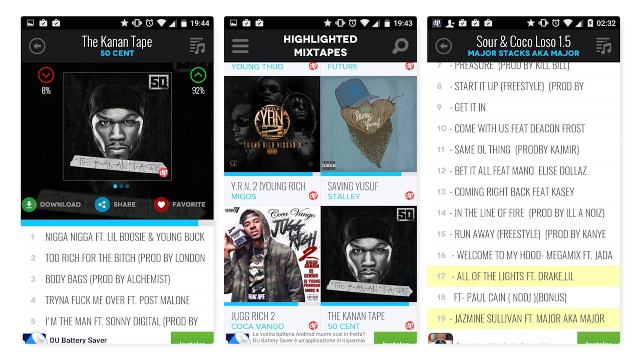 DatPiff – Free Mixtapes traz mixtape de Hip-Hop e R&B