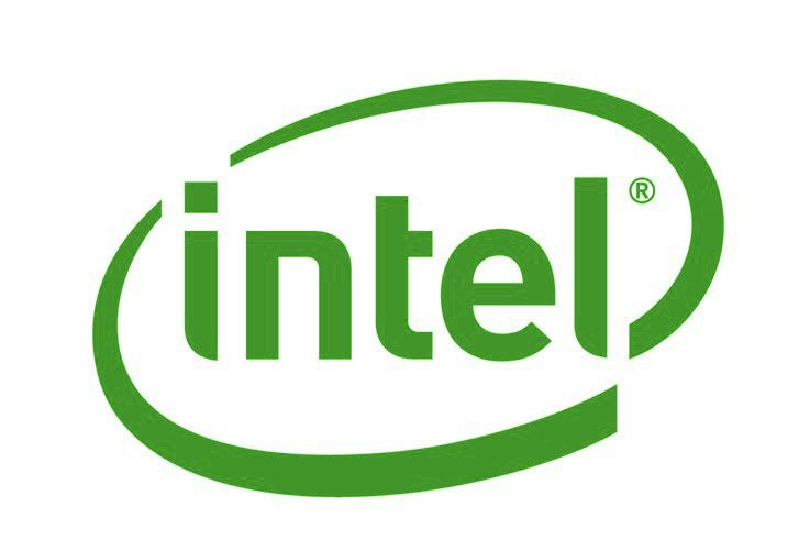 Intel logo verde