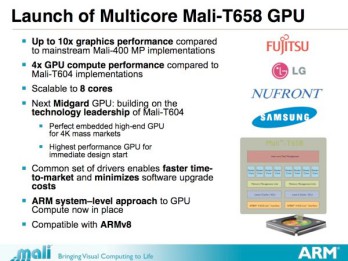 Mali t658 GPU Slide