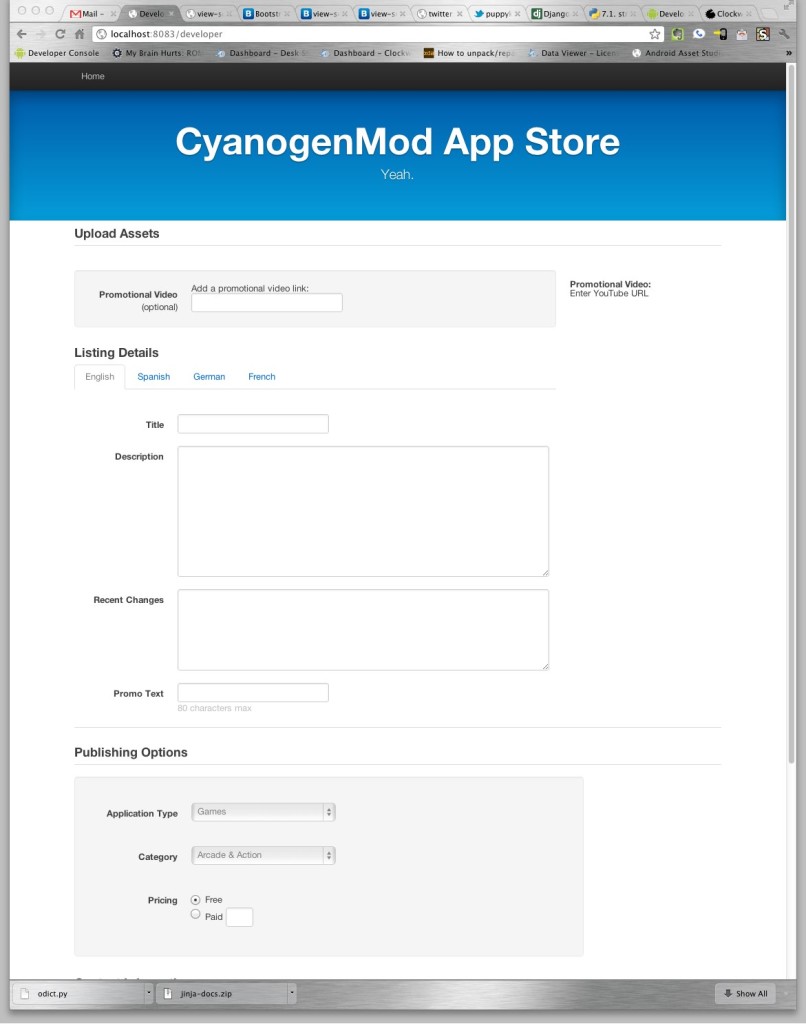 CyanogenMod-App-Store-Developer-Console