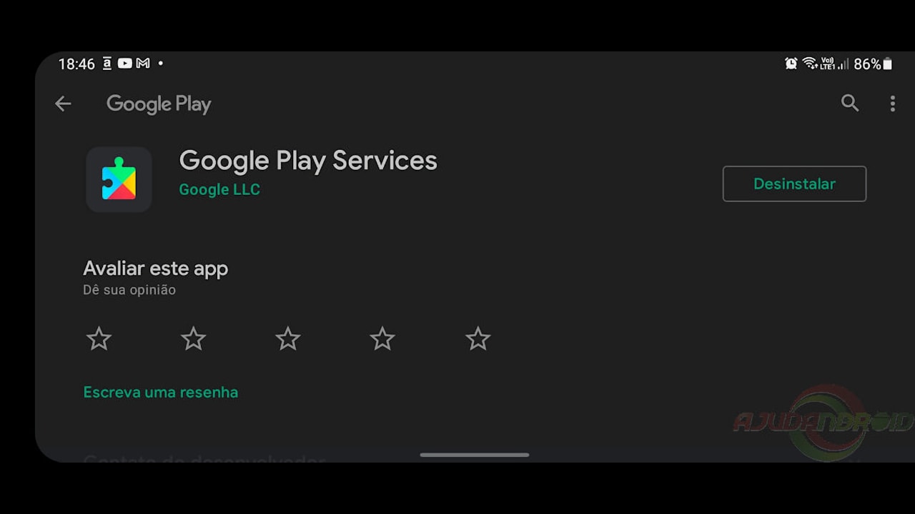 Google Play Services na loja Google Play