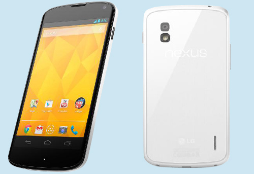 Nexus 4 Branco imagem oficial