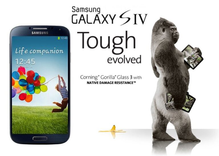 Samsung Galaxy S4 com Gorilla Glass 3