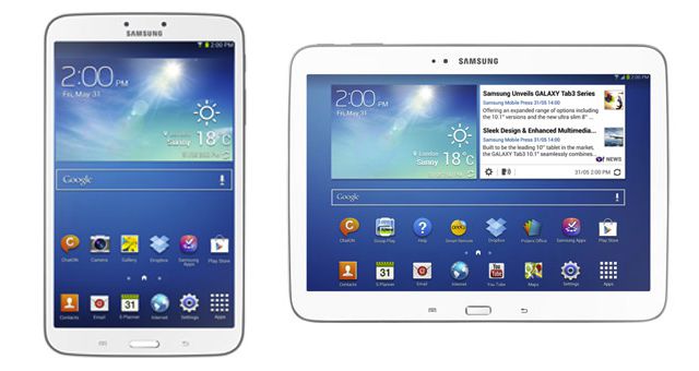 Samsung Galaxy Tab 8.0 e 10.1