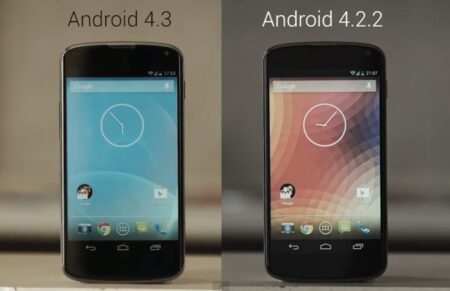 Android 4.3 vs Android 4.2.2