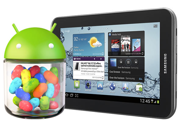 Galaxy tab 2 7.0 começam a receber o Android 4.2.2