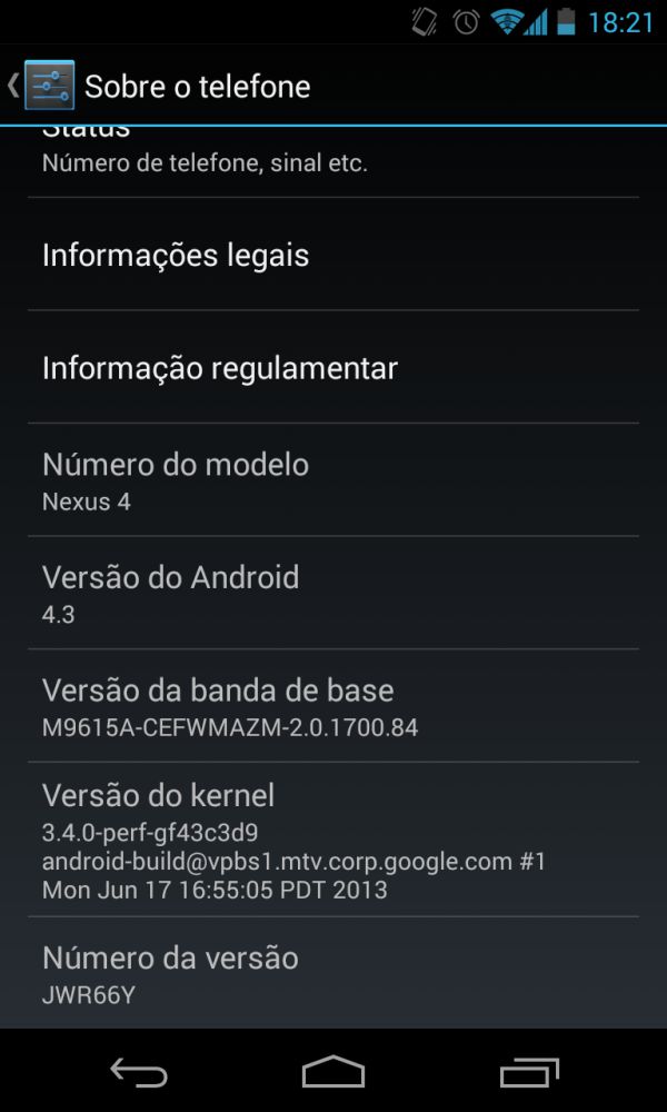 Atualização JWR66Y Android 4.3
