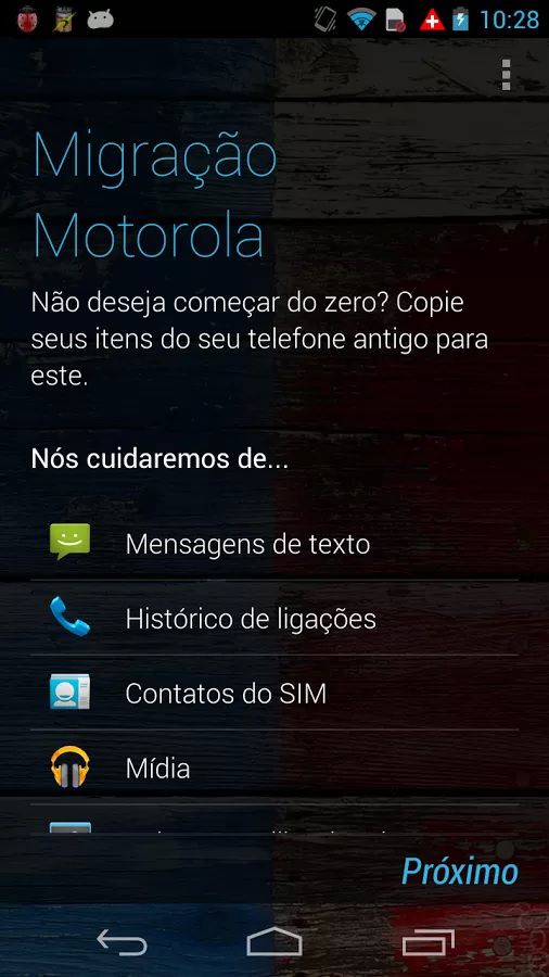 Aplicativo Migração Motorola