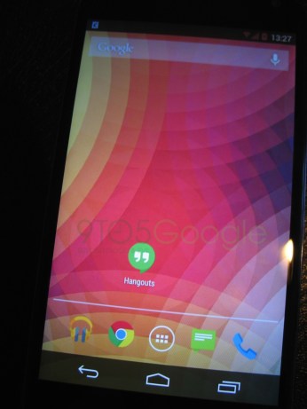 Android 4.4 KitKat vazado tela inicial