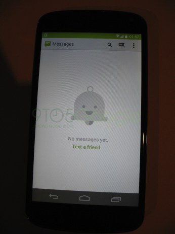 Android 4.4 KitKat vazado mensagem