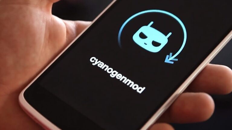 CyanogenMod logo no smartphone