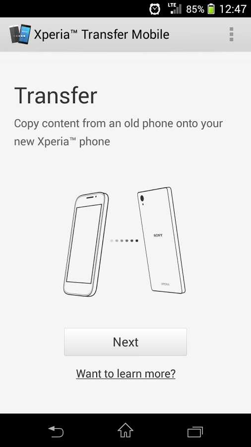 Aplicativo Xperia Transfer Mobile transfere dados de Android e até iPhone para seu Xperia