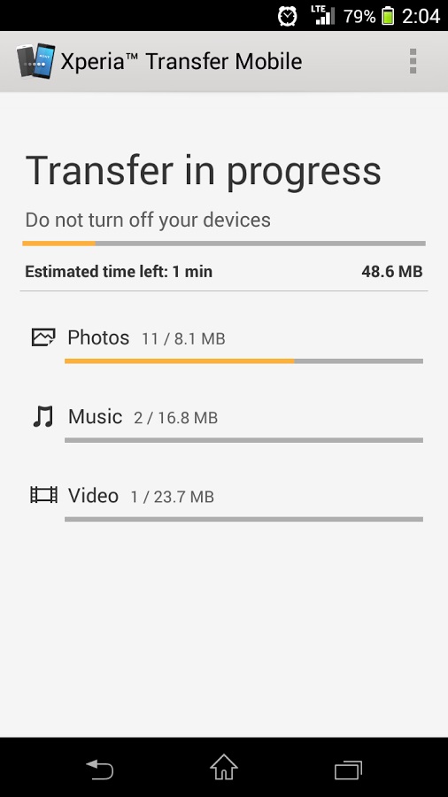 Xperia Transfer Mobile
