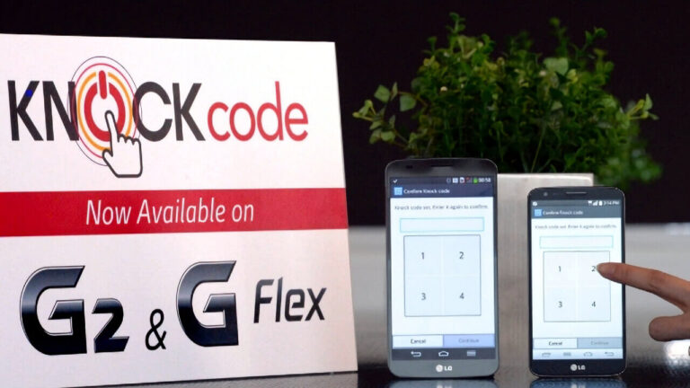 LG Knock Code LG G2 e LG G Flex