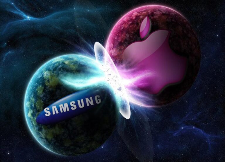 Samsung Apple logos