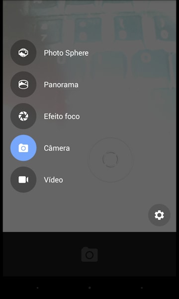 Câmera do Google Android