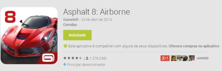 Asphalt 8 Airborne Android