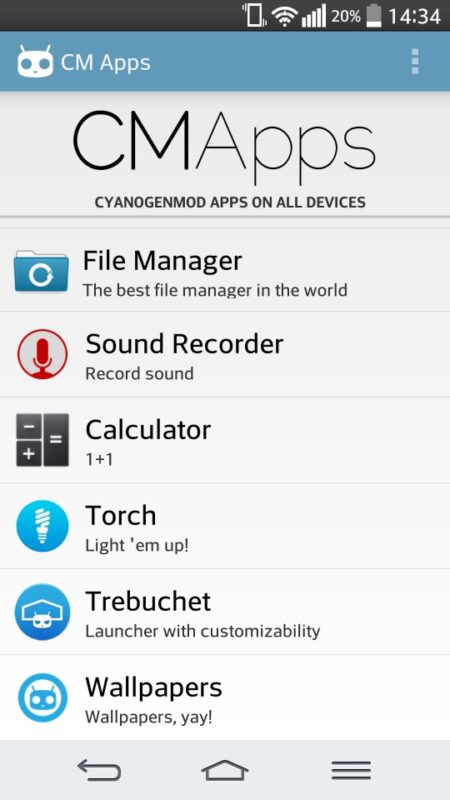 CM Apps- CyanogenMod apps