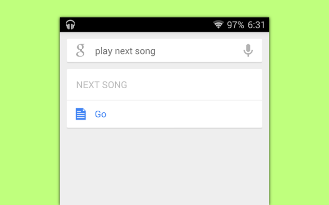 Próximo passo do Google é trazer para o Google Now o comando próxima música