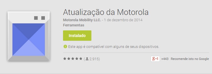 Atualização Motorola