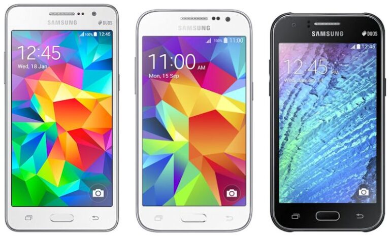 Samsung Galaxy Grand Prime 4G, Core Prime 4G e Galaxy J1