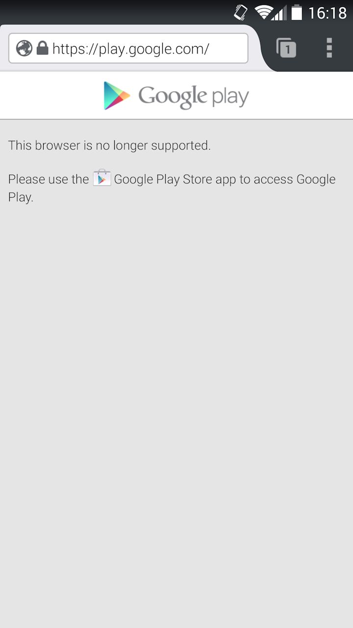 Google Play web Firefox