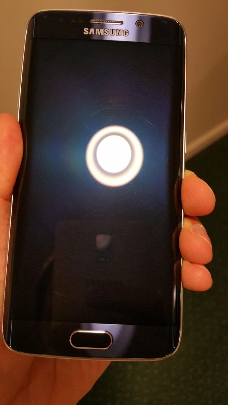 Galaxy S6 Edge tela riscada