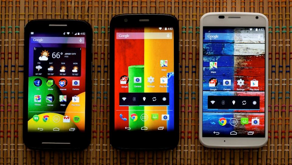 Primeira geração do Moto G 4G, Moto X e Moto E