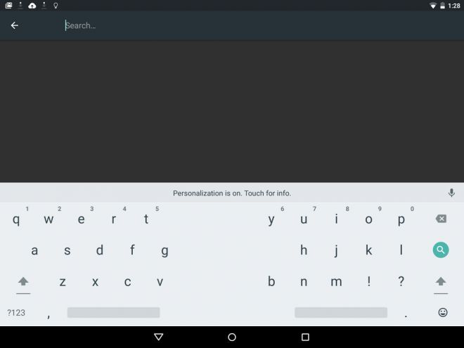 Android M teclado