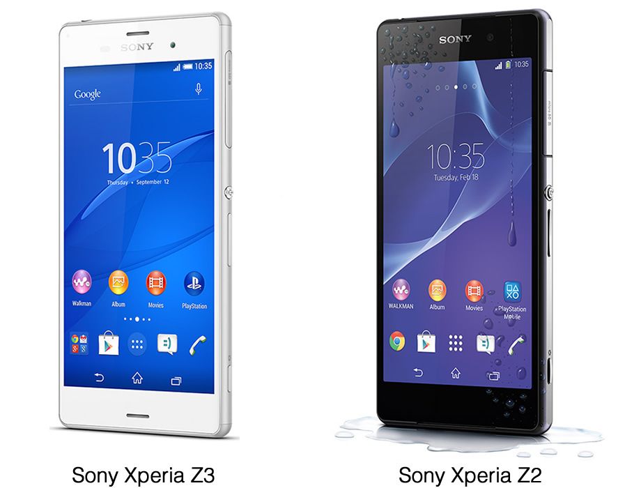 Xperia Z3 e Xperia Z2