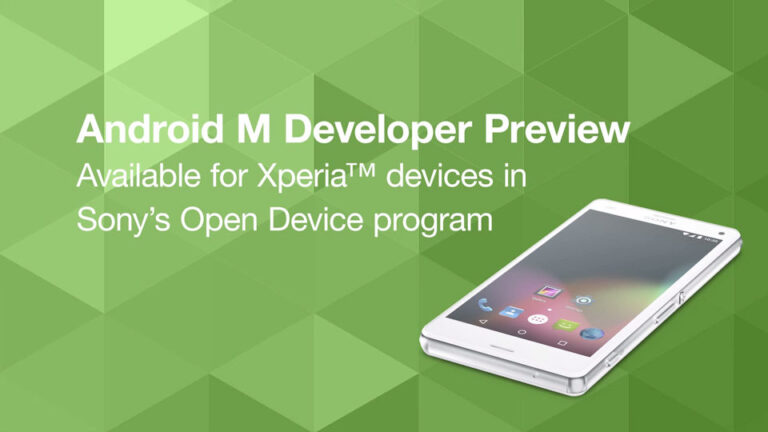 Android M Preview Sony Xperia
