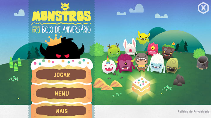 Monstros comeram meu bolo de aniversário é o jogo gratuito nessa semana 09/07/2015