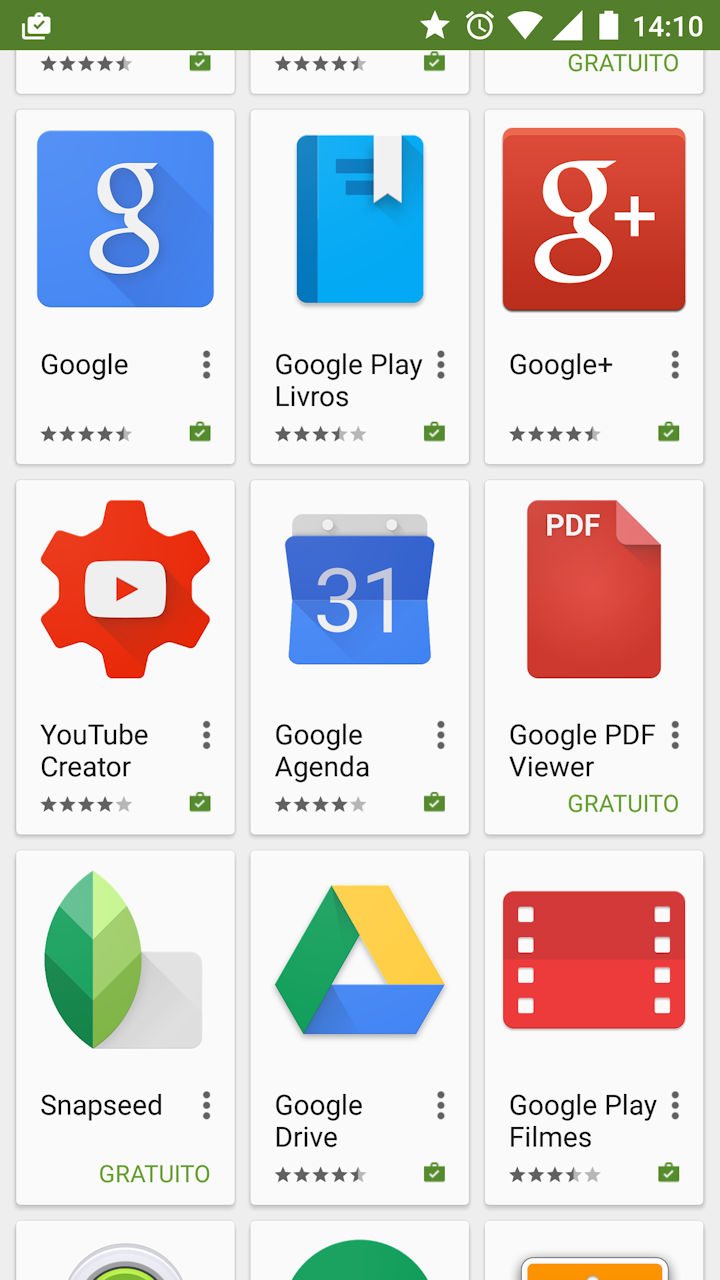 Aplicativos Google