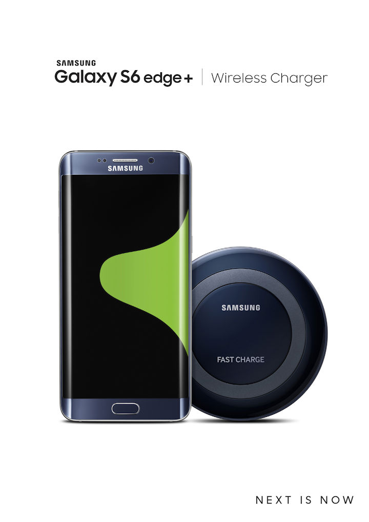 Carregador rápido sem fio Samsung Galaxy S6 Edge +
