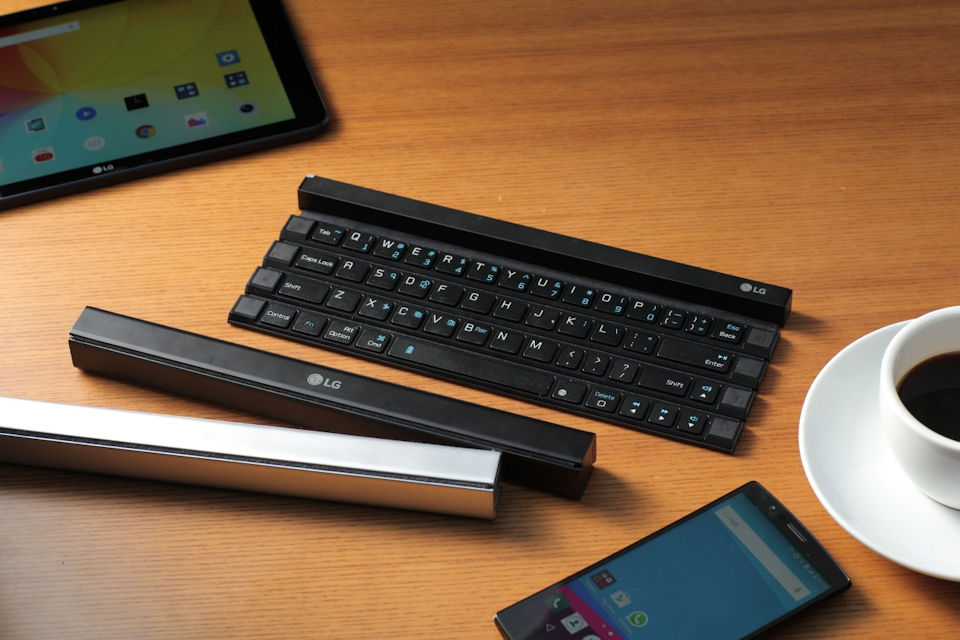 LG anuncia teclado sem fio Rolly para smartphone e tablets