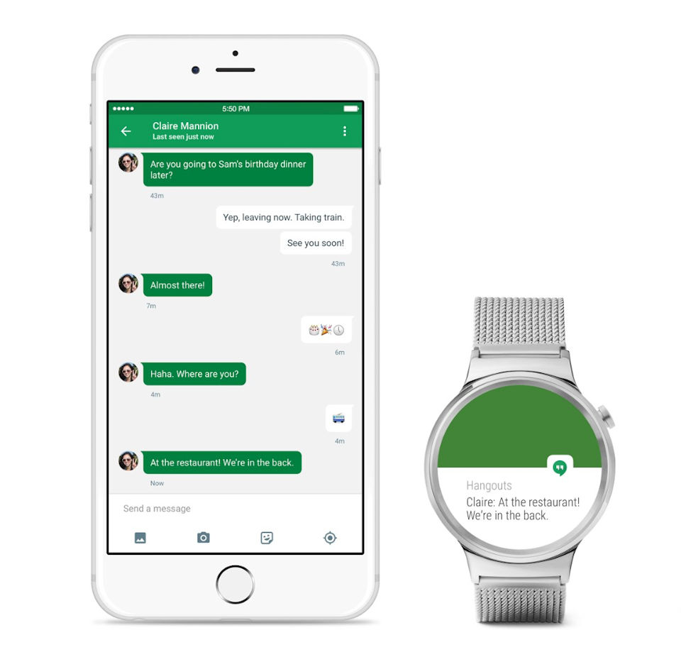Android Wear suporta iPhone e relógios inteligentes podem ser usados com o aparelho