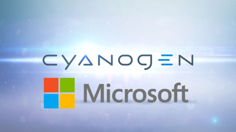 Microsoft e Cyanogen Logo
