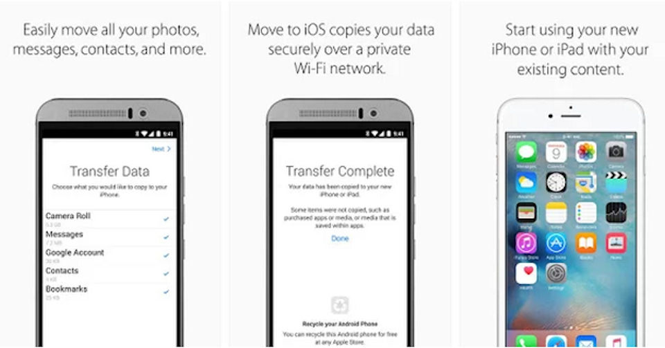 Move to iOS é o primeiro aplicativo da Apple para o sistema Android