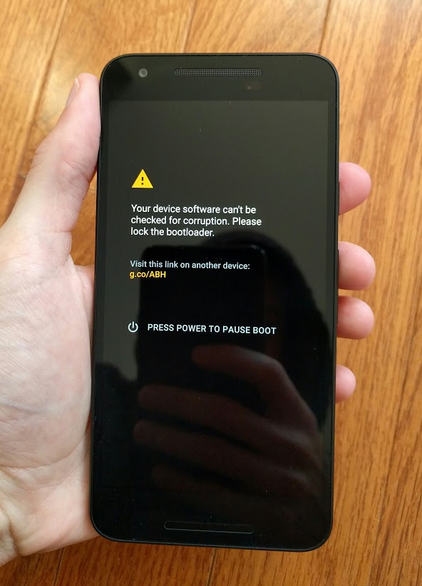 Android 6.0 Marshmallow avisa explicitamente se o bootloader estiver desbloqueado