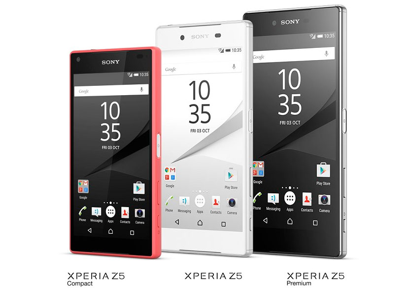 Aparelhos da linha Xperia Z5