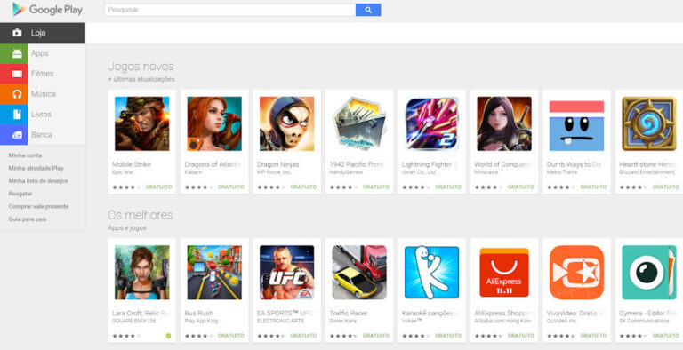 Google Play loja