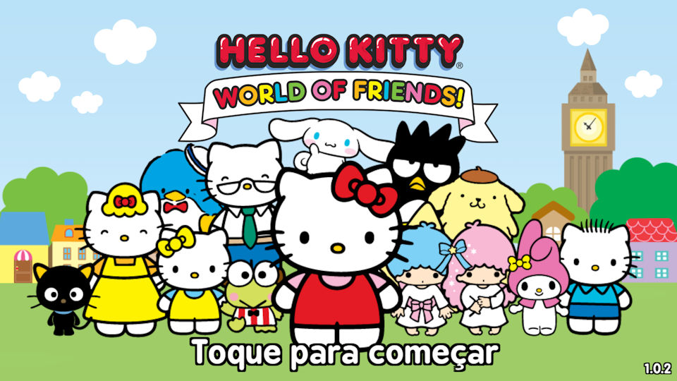 Hello Kitty World of Friends jogo em português ótimo para meninas de todas as idades