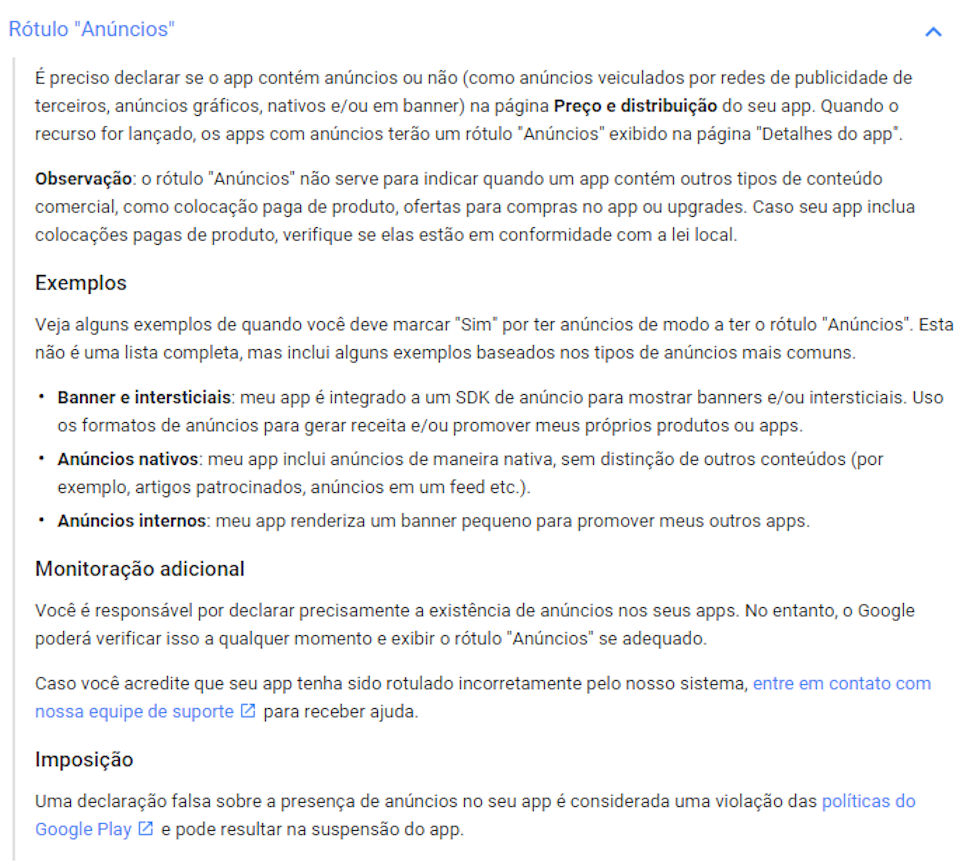 Propaganda Google Play