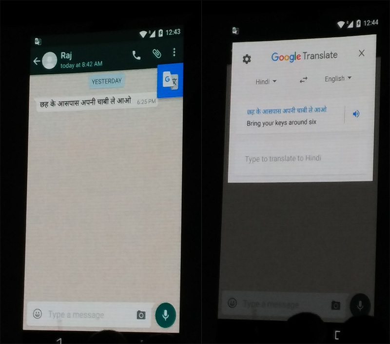 Google Now Tap to Translate