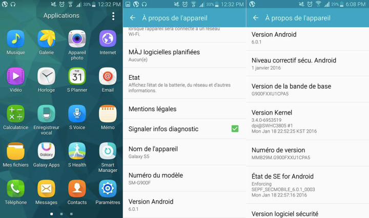 Galaxy S5 Android 6.0 Marshmallow