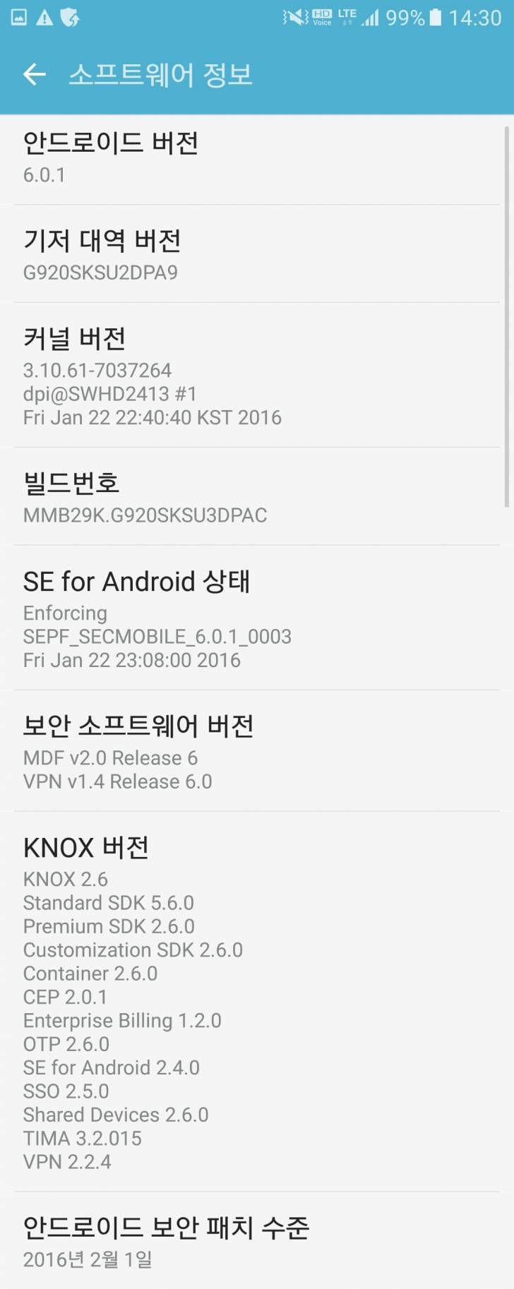 Android 6.0.1 Marshmallow Galaxy S6 e Galaxy S6 Egde 