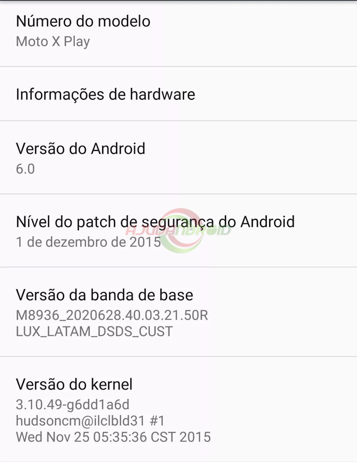 Moto X Play Android 6.0 Marshmallow 