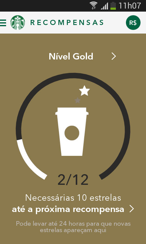 Aplicativo Starbucks Brasil