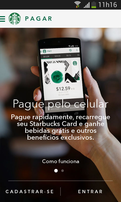 Aplicativo Starbucks Brasil