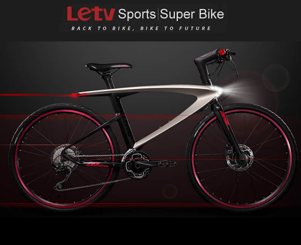 Le Super Bike a bicicleta com o sistema Android e que possui laser para mostrar espaço ocupado
